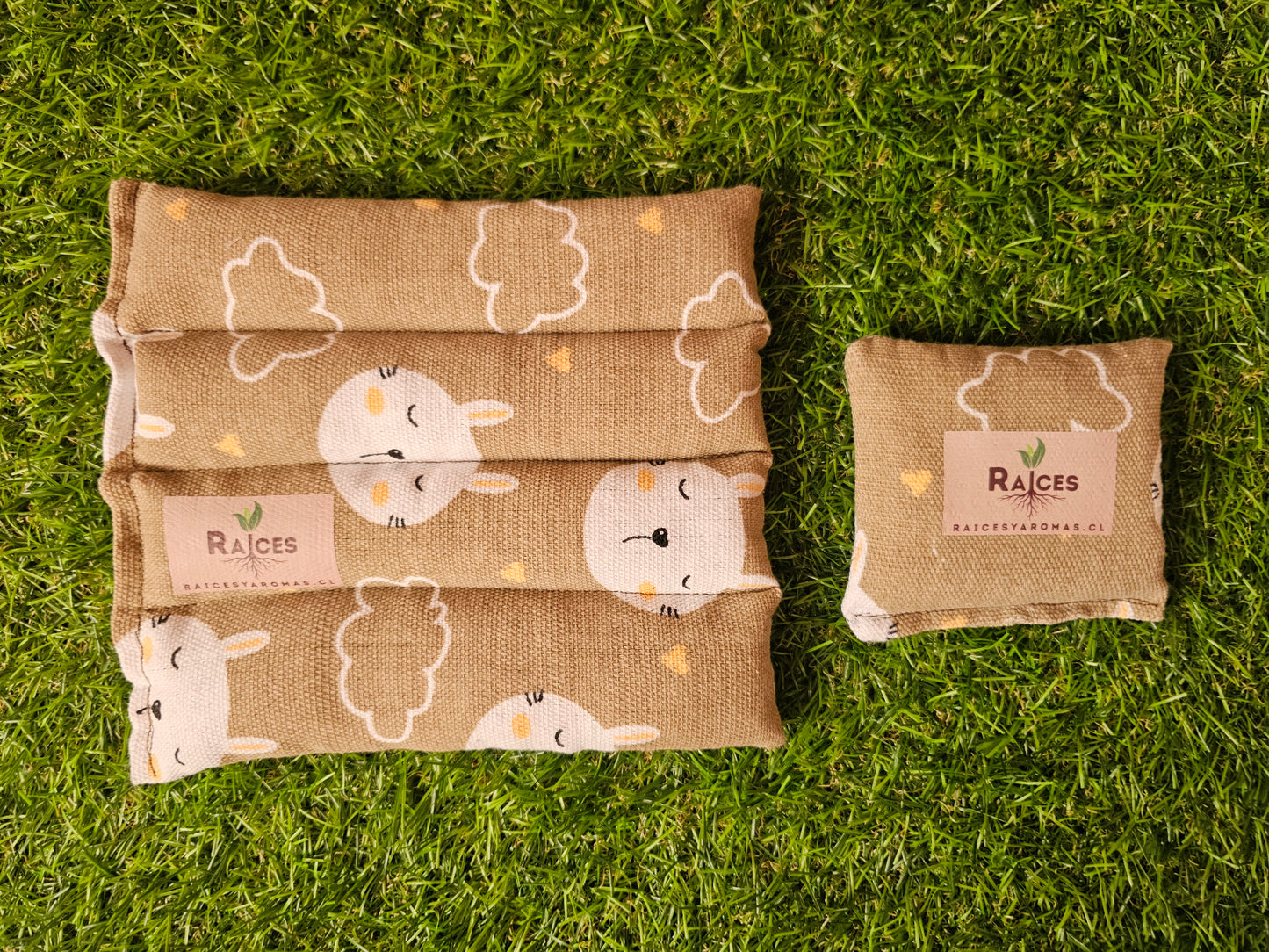Pack Almohadillas Térmicas Infantiles  ESTAMPADO - Semilla y cuarzo