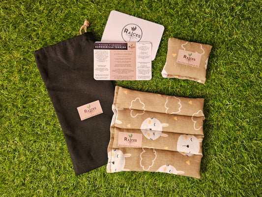 Pack Almohadillas Térmicas Infantiles  ESTAMPADO - Semilla y cuarzo